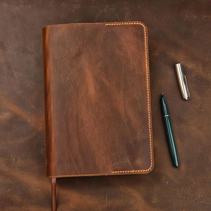 Personalized Leather cover for bible KJV, Custom leather holy bible book case cover christian gifts for men women Z04-LBBC05S