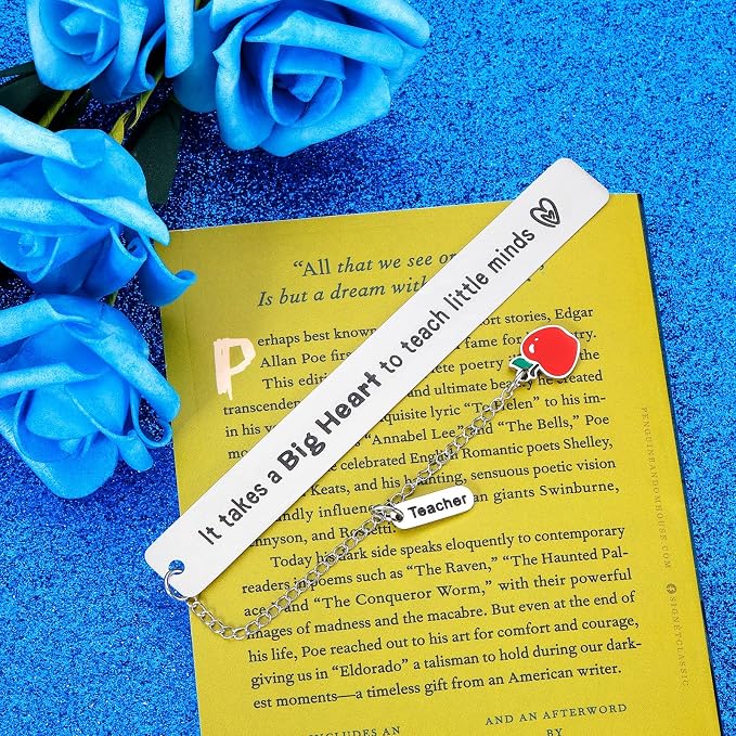 Octamber Teacher Bookmarks - Back to School, Appreciation, Thank You, Graduation, and Retirement Gifts
