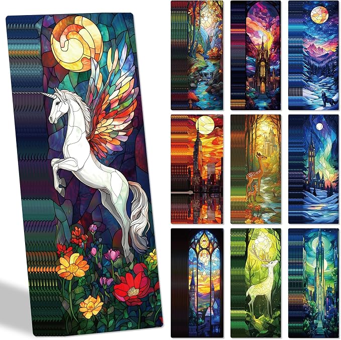 Fantasy Bookmark Bulk Gifts - 100 Pcs Personalized Paper Bookmarks for Women Book Lovers Novel Fans Dark Romance Merch Vintage Art Reading Accessories Bookish Gift for Birthday Christmas