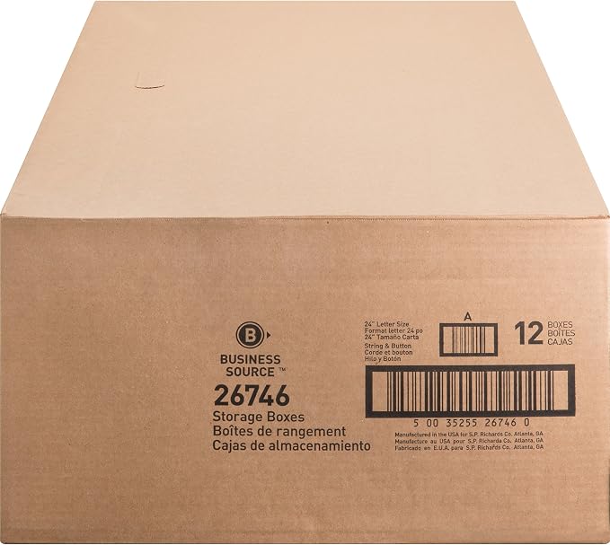 Business Source Medium Duty Letter-sz Storage Box