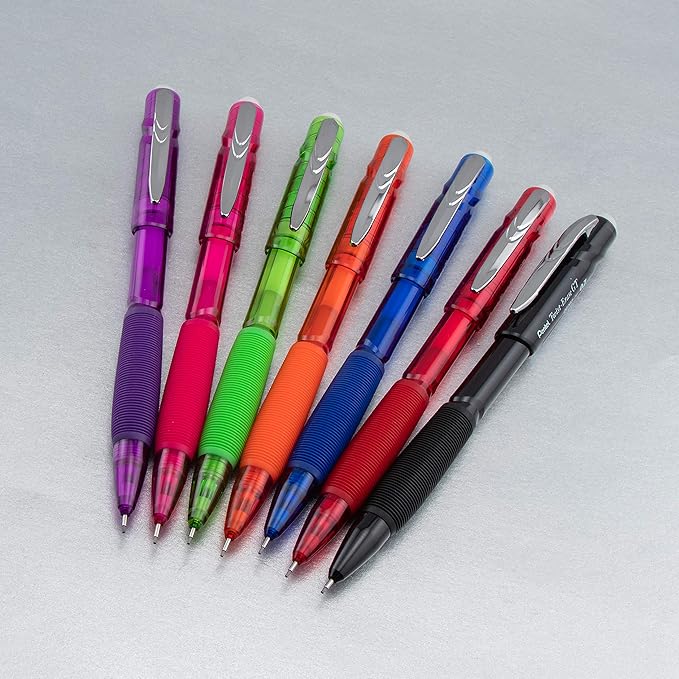 Pentel Twist-Erase GT, (0.7mm), Mechanical Pencil Transparent Violet, Box of 12 (QE207V)