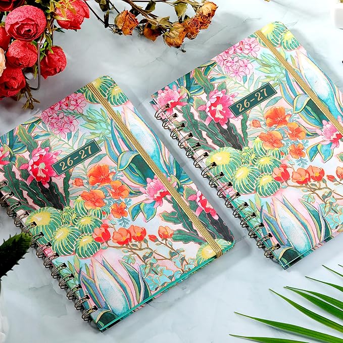 2026-2027 Planner - Academic Planner 2026-2027 from July 2026 - June 2027 with To-Do List, 6.3'' x 8.4'', Strong Twin-Wire Binding, Inner Pocket, Elastic Closure