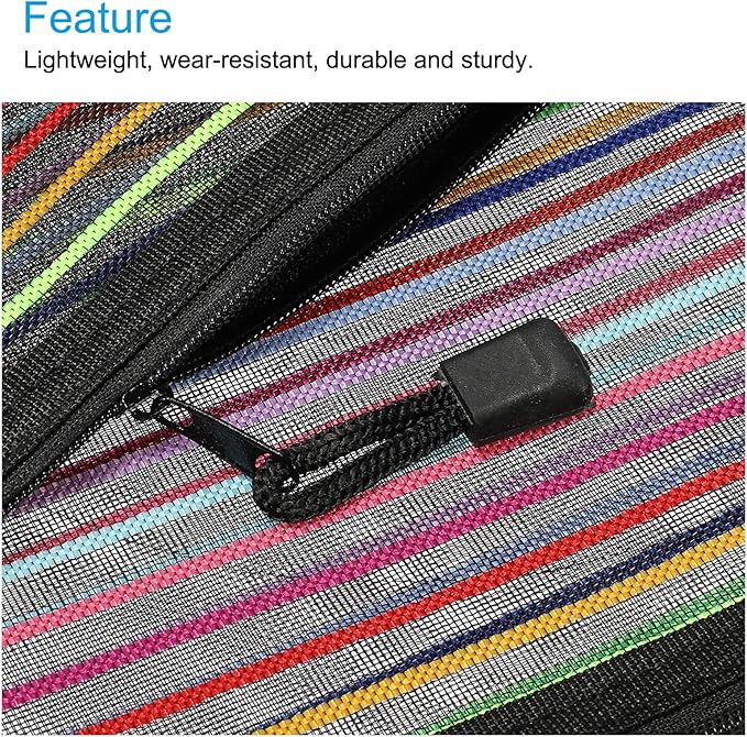 MECCANIXITY Mesh Zipper Pouches, B6 Colorful Pencil Case Document File Bags Storage Organizer for Office Supply Travel Accessory, Black Pack of 6