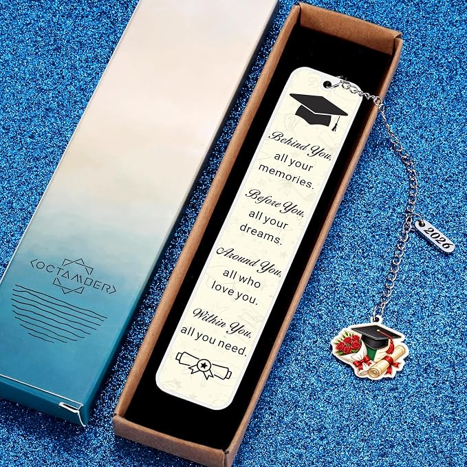 Senior Gifts for Girls 2026 College Graduation Gifts for Her Class of 2026 Gifts for High School Senior Graduation Gifts for Her Him Graduation Bookmarks for Girls Daughter College Student Essentials