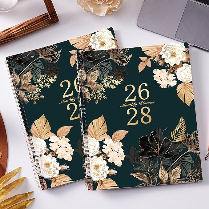 2026-2028 Monthly Planner - July 2026 - June 2028, 2 Year Monthly Calendar 2026-2028, 9" × 11" Calendar Planner, 24 Months, Tabs, Back Pocket, Twin-Wire Binding, Note Pages