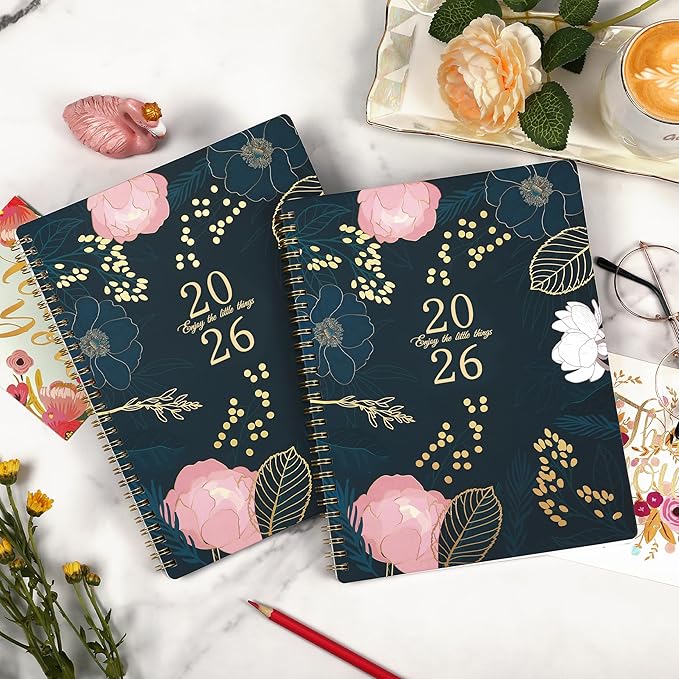 2026 Planner - Planner 2026, January - December 2026, Weekly and Monthly Planner, 9'' x 11", 2026 Calendar Planner, Monthly Tabs, Twin-wire Binding, Back Pocket, Holidays