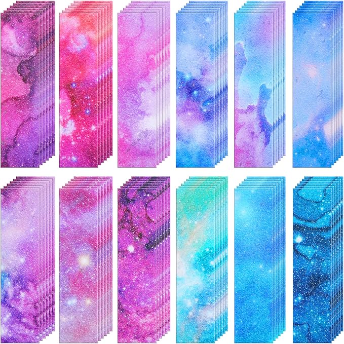 Gersoniel 72 Pcs Anxiety Sensory Stickers Calm Stickers Adhesive Textured Mental Health Strips Mindfulness Fidget Decals Stress Anxiety Relief Items for Desk Therapy Office Counselor(Ink Starry Sky)