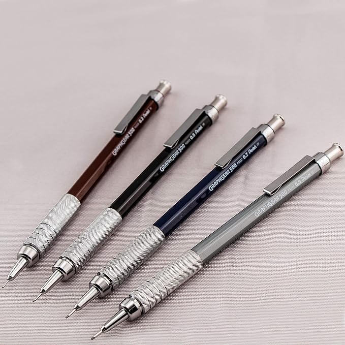 Pentel Graph Gear 500 Automatic Drafting Pencil, 0.7mm, Blue Barrel, 1 Pack (PG527BP)