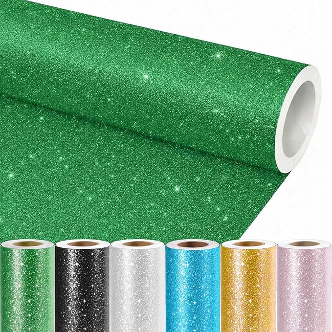 16" × 30ft Green Glitter Bulletin Board Roll Reusable Board Background Paper Wallpaper DIY Art Poster Paper Classroom Bulletin Board Decor for School Office Arts Crafts Home Wall Decor Supplies