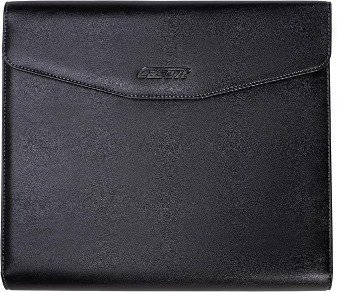 Case it Case-it V.P Tri Fold Business Meeting Padfolio | Professional Portfolio with Letter Size Writing Pad/Lots of Pockets/PAD-35 BLK