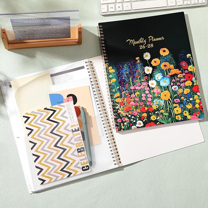 2026-2028 Monthly Planner - 2026-2028 Planner from July 2026 to June 2028, Monthly Planners 8.5'' x 11'', 24 Months with Tabs, Back Pocket