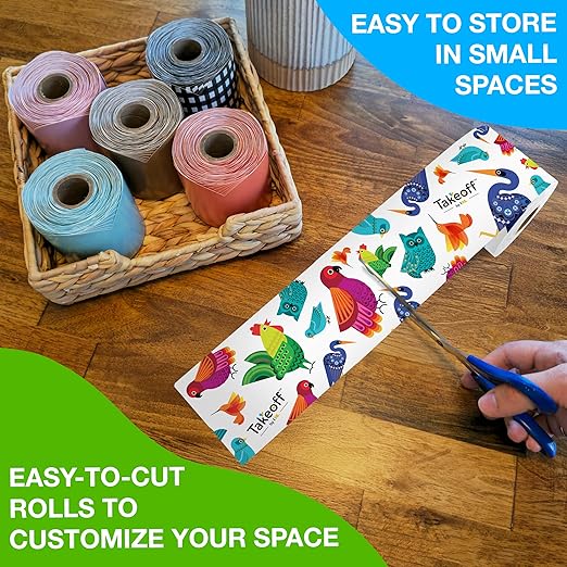 IXL Takeoff 65Ft of Feathered Friends Bulletin Board Borders, 1 Roll of Colorful Trim with Bird Accents for Rolling Whiteboard, Cork and Posterboard, Party, Office Decorations, and Classroom Decor