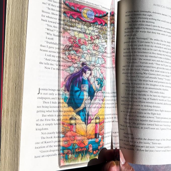 Apothecary Diaries Bookmark Gift, Stained Glass Art Transparent Bookmark, Book Lover Gift, Fantasy Book Reader Gift