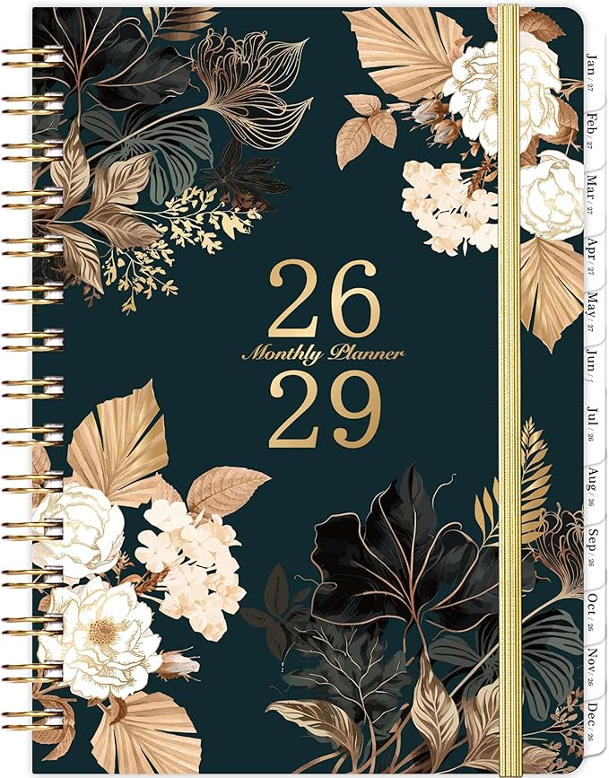 2026-2029 Monthly Planner/Calendar - 3 Year Monthly Planner 2026-2029, July 2026 - June 2029, 6.3" x8.4", 3 Year Calendar with Tabs, Hardcover, Inner Pocket