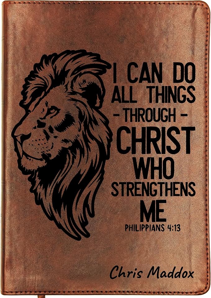 Personalized ESV Bible, Wide Margin, Custom Holy Bible, English Standard Version (Lion of Strength)