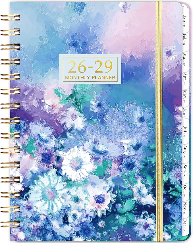 2026-2029 Monthly Planner - 3 year planner 2026-2029, JUL 2026-JUN 2029, Monthly Calendar, 6.3" x 8.4", 36 Month Calendar Planner with Monthly Tabs, Inner Pocket, for Long-Term Planning