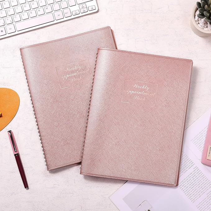 Appointment Book 2026-2027 - JUL 2026 - JUN 2027, 8.4" x 10.6" Weekly Appointment Book 2026-2027, 15-Minute Interval Hourly Planner, Flexible Soft Cover