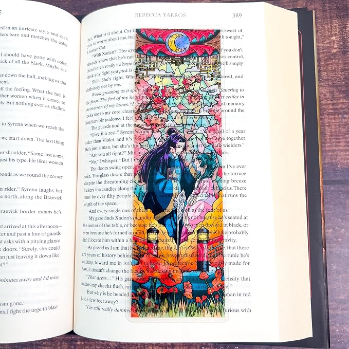 Apothecary Diaries Bookmark Gift, Stained Glass Art Transparent Bookmark, Book Lover Gift, Fantasy Book Reader Gift