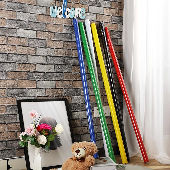 Skyygemm 6 Rolls Bulletin Board Paper Fade Resistant Colored Bulletin Board Paper Roll Bulk for Art Decor Drawing Craft Painting(4 x 12 ft,Rainbow)