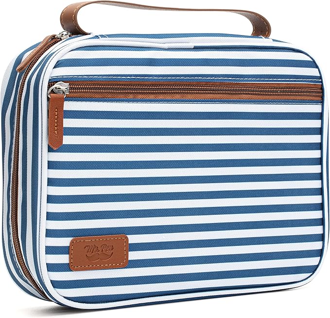 Mr. Pen- Bible Cover Case, Carrying Book Case with Durable Handle and Zippered Pocket, Bible Protective Church Bag for Men & Women, Christian Gifts, Blue Stripes