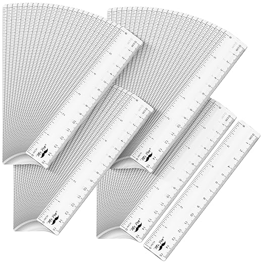 Mr. Pen- Bulk Plastic Rulers, 6 Inch, 100 Pack, Easy-to-Read Markings, Scratch-Resistant Design, Durable Clear Ruler for Crafting Office & School, School Supplies, Bulk Rulers Set, Measuring Tools