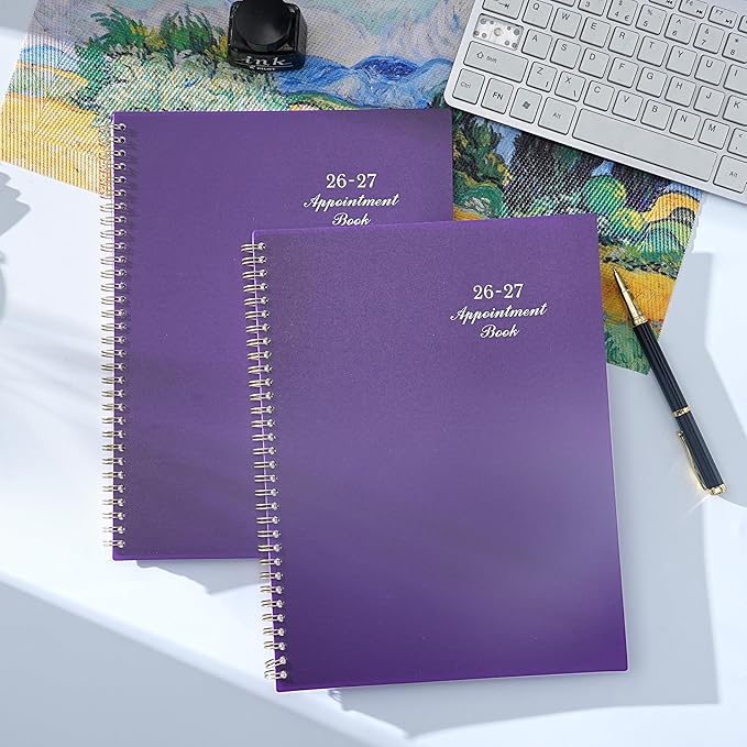 2026-2027 Weekly Appointment Book/Planner - Daily Hourly Planner 2026-2027, JUL 2026 - JUN 2027, 9" x 11" Appointment Book, Monthly Tabs, Hourly Interval, Thick Paper
