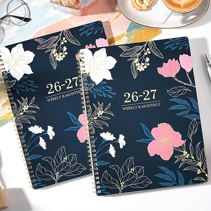 Planner 2026-2027 - Academic Planner 2026-2027 Weekly and Monthly, 8.5" x 11", July 2026 - June 2027, Calendar Planner Spiral Bound with 12 Monthly Tabs