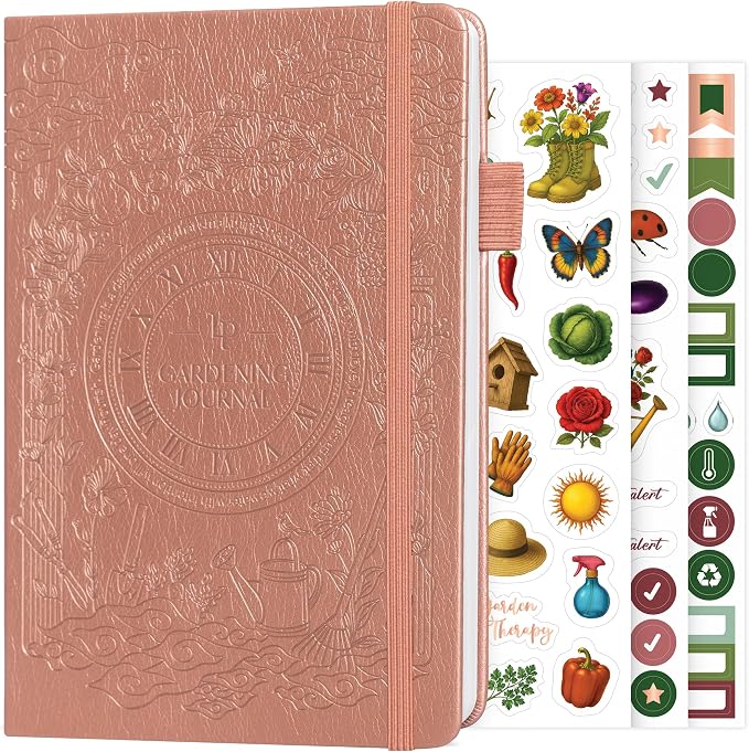 Legend Gardening Journal – 5-Year Garden Journal Planner & Log Book with Gardening Calendar & Plant Logs – Hardcover Garden Planner (Rose Gold)