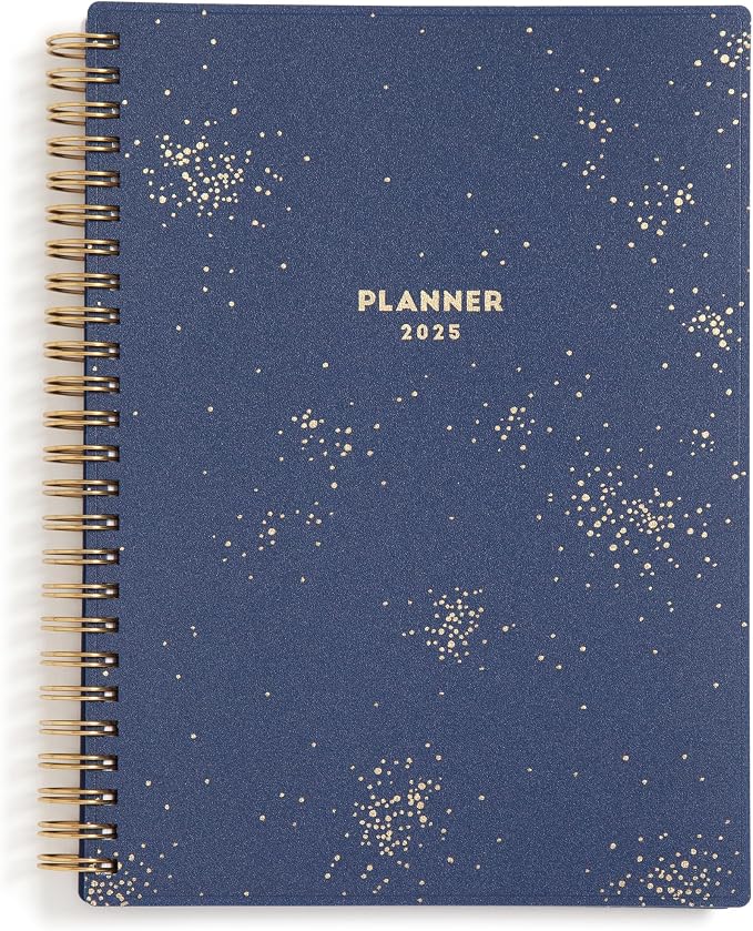 Blue Sky Planning Calendar Notes, Monroe Dark, Weekly/Monthly Layout, Safety Wirebound (Starlight- 2025, 5.875" x 8.625")