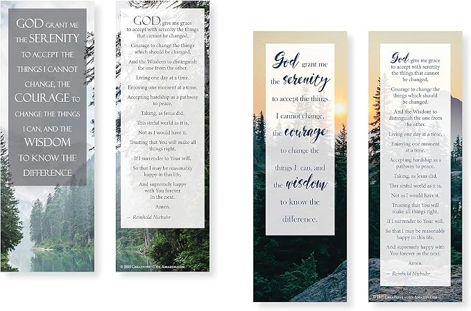 Serenity Prayer Bookmarks - Pack of 48