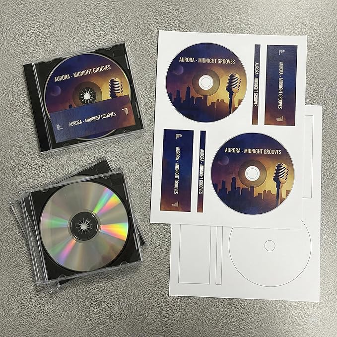 CD/DVD Label Full Face|Qty 1000 Disc, 2000 Spine|250 Sheets Total|Permanent White Matte|Inkjet & Laser Compatible|Easy Peel Adhesive|Memorex Full Face Compatible|Made in USA|Blank Label