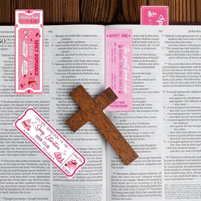 Smut Romance Book Club Bookmarks: 20 Pcs Smut Book Mark for Reading Women, Ticket Design Spicy Funny Page Markers Clips, Bookish Gifts for Adults Book Lovers, Unique Book Tracker Party Gift