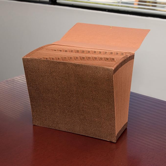 Sparco Business Source Flap Closure 1-31 Heavy-Duty Expand File, Brown