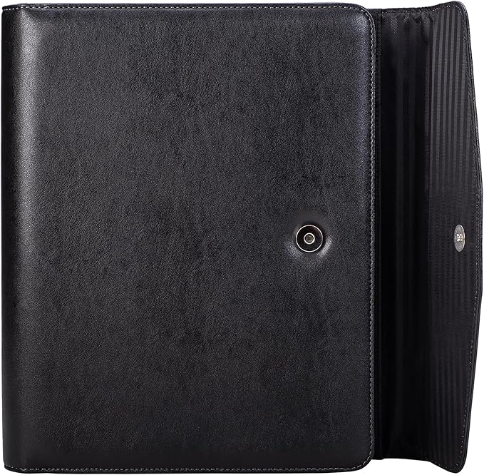 Case it Case-it V.P Tri Fold Business Meeting Padfolio | Professional Portfolio with Letter Size Writing Pad/Lots of Pockets/PAD-35 BLK