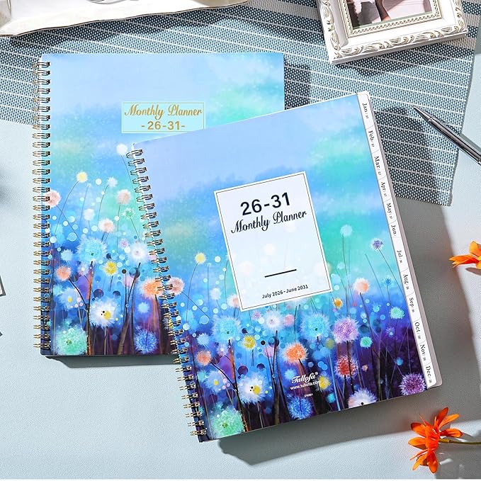 Monthly Planner/Calendar 2026-2031 - 5 Year Monthly Planner 2026-2031 from Jul 2026 - Jun 2031, 9" x 11", 2026-2031 Calendar Planner with Marked Tabs