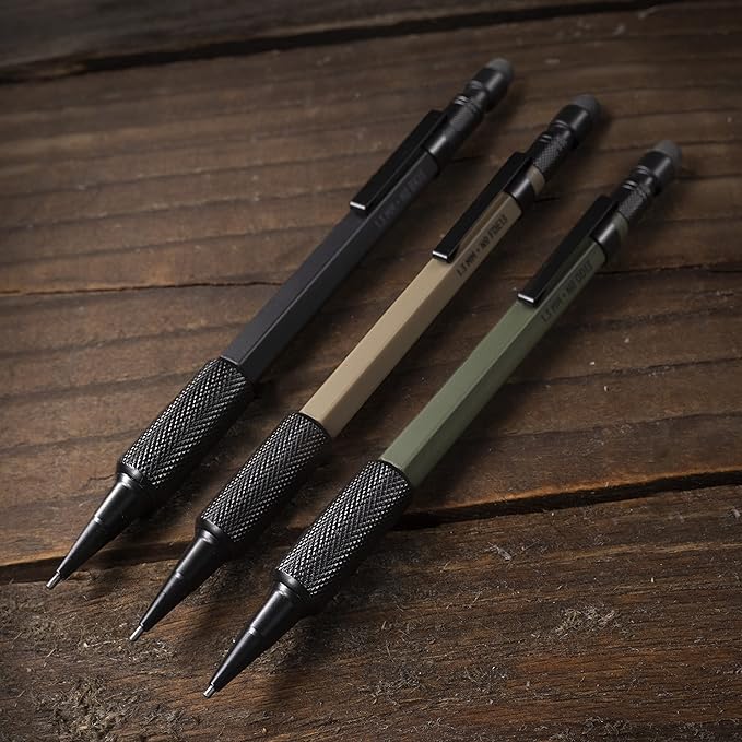 Rite in the Rain Weatherproof Mechanical Pencils, 1.3mm Black Lead, 3 Pack (No. TAC13)