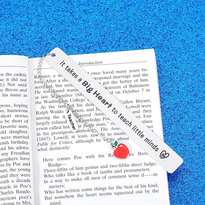 Octamber Teacher Bookmarks - Back to School, Appreciation, Thank You, Graduation, and Retirement Gifts