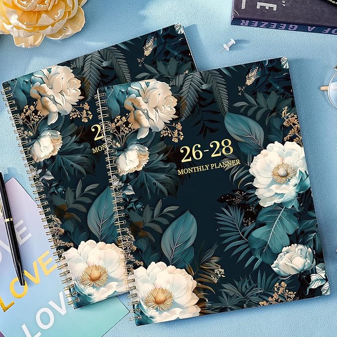 2026-2028 Monthly Planner - JULY 2026 - JUNE 2028, 2 Year Monthly Planner/Calendar 2026-2028, 11” x 9”, 24 Months Tabs,Two-Side Pocket, Holidays & Notes Section