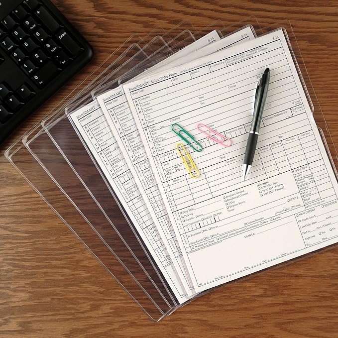 StoreSMART - Paperwork Organizers - 100-Pack - Clear Plastic - Heavy Duty - PF8511STC-100