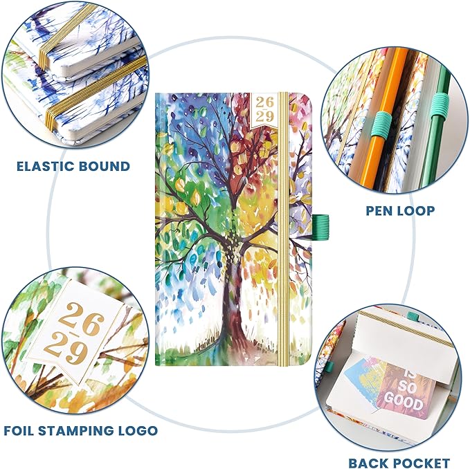 Pocket Calendar 2026-2029 - Planner 2026-2027, JUL. 2026 - JUN. 2029, 3 Year Monthly Planner 6.3" x 3.8", 2026-2029 Pocket Calendar for Purse