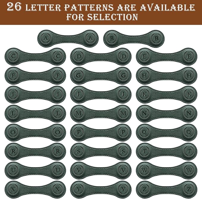 Handmade Personalized Leather Magnetic Bookmark - Custom Initial Letter Design with 26 Alphabet Choices - Durable Bookmark for Readers, Book Lovers, Women & Kids