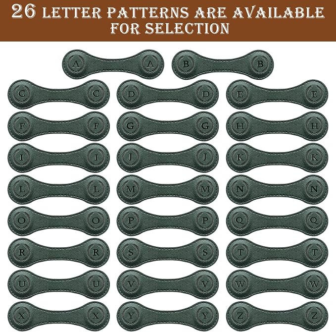Handmade Personalized Leather Magnetic Bookmark - Custom Initial Letter Design with 26 Alphabet Choices - Durable Bookmark for Readers, Book Lovers, Women & Kids