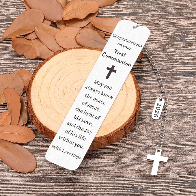 First Communion Gifts for Girls Boys Baptism Catholic Confirmation Gifts for Teens Boys Girls Kids 1st Holy Communion Gifts Christian Religious Bible Verse Gifts for Goddaughter Godson Women Men Faith