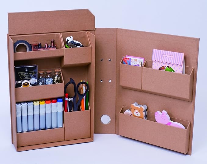Nakabayashi LST-FA4KR Lifestyle Tool Small Storage Box File A4 Craft