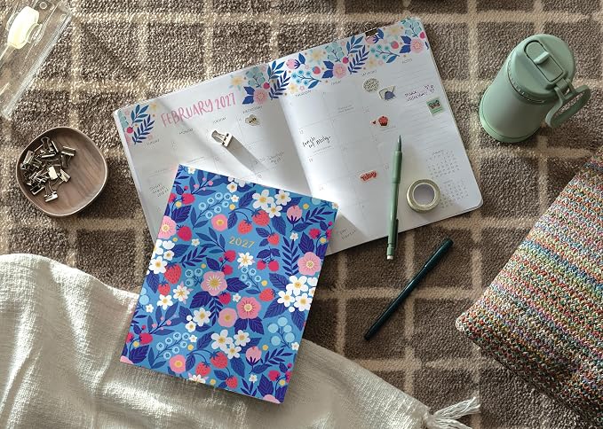 High Note 2027 Monthly Planner, 17-Month Planner: August 2026 – December 2027, 7.75" x 9.75", with Flexible Cover, Gold Foil, Project & Goal Planning Pages by Jess Phoenix