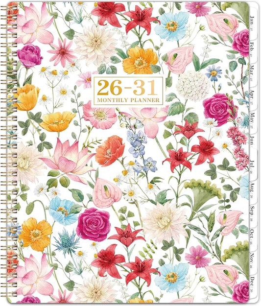 2026-2031 Monthly Planner/Calendar - 5 Year Monthly Planner 2026-2031 from Jul. 2026 - Jun. 2031, 9" x 11", 60 Months Calendar, Large 5 Year Planners with Tabs, Two-Side Pocket, Suitable for Long-Term Planning