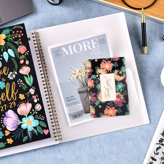 Monthly Planner 2027-2029 - 3 Year Planner 2027-2029, Jan. 2027 - Dec. 2029, 9" X 11", 3 Year Calendar 2027-2028-2029 Monthly Planner with 36-Month Tabs, Inner Pocket