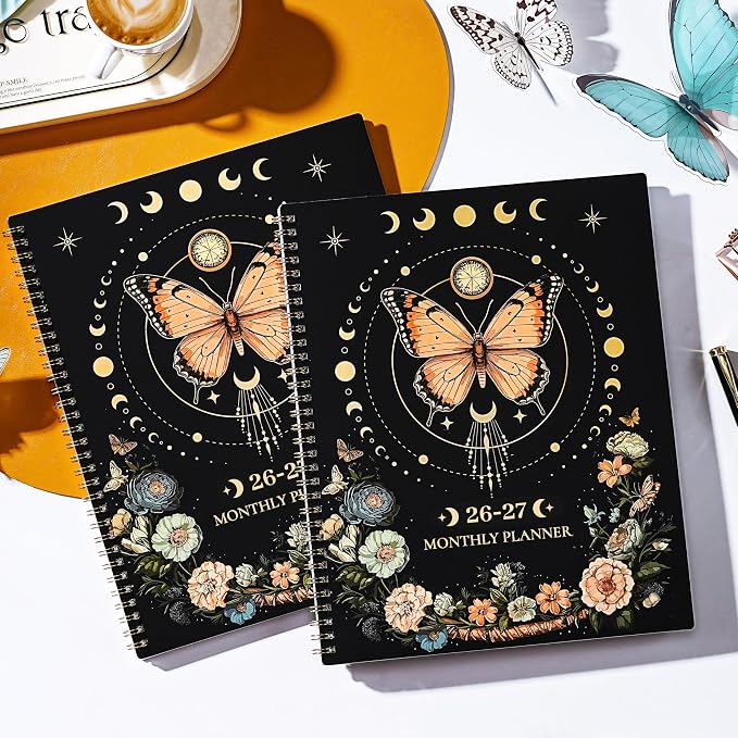 Pinchoco Monthly Planner 2026-2027, Jul 2026 - Dec 2027 Planner, 18 Month Calendar with Tabs, Perforated Page, and Back Pocket, 8.5" x 11", Planner 2026-2027 for Home School Office