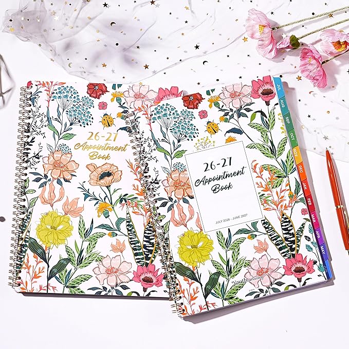 2026-2027 Appointment Book/Planner - 2026-2027 Daily Hourly Planner, Jul 2026 - Jun 2027, Weekly Appointment Book, 8.5" x 11", 30-Minute Interval, Lay-Flat, Ample Space with Notes ＆ To-Do Lists