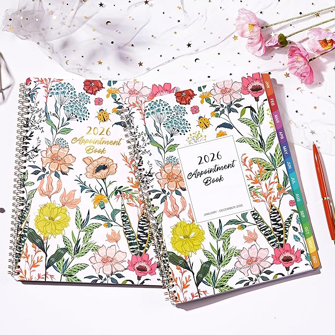 2026 Appointment Book/Planner - 2026 Daily Hourly Planner, Jan 2026 - Dec 2026, Weekly Appointment Book, 8.5" x 11", 30-Minute Interval, Lay-Flat, Tabs, Ample Space with Notes ＆ To-Do Lists